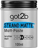 got2b Strand Matte Matt-Paste (100 ml), Styling Paste für matte Surfer Looks, zum Strubbeln, Texturieren oder Zähmen ohne Verkleben, mittlerer H