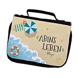 Herz & Heim® Abi-Geschenk Waschtasche personalisiert ABins Leb