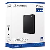 Seagate Game Drive PS4/PS5, 4TB, tragbare externe Festplatte, 2.5 Zoll, USB 3.0, schwarz, Modellnr.: STLL4000200