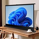 SMELEDFCFK Tragbar Desktop Projektionswand Mobile Beamer Leinwand Im Freien 20 30 40 50 Zoll Projektion Leinwand Anti-Falten, Bodenstehende ﻿(30inch-16:9)