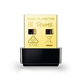 TP-Link TL-WN725N Nano USB WLAN Stick Adapter (bis zu 150Mbit/s, Nano Größe, Soft AP, geeignet für Windows 10/8.x/7/XP, Mac OS 10.9~10.13) schw