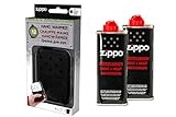 Zippo Handwärmer Premium Set Taschenwärmer schwarz groß 12 Stunden Laufzeit + 2 x B