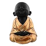 Happy-Buddha-Figur, meditierend, Rotgold b