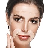 Komplettes Gesichtsglättungspflaster (165 Stück) - Anti-Falten-Gesichtspflaster - Glättende Hautpflegepads für Augen, Mund & Stirn - Antialterung Augenpads zur Behandlung über Nacht - Faltenvorbeugung