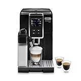De'Longhi Dinamica Plus ECAM 370.70.B Kaffeevollautomat mit LatteCrema Milchsystem, Cappuccino & Espresso auf Knopfdruck, 3,5 Zoll TFT Touchscreen Farbdisplay, Kaffeekannen-Funktion, schw