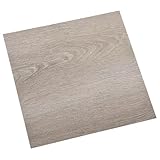 Homgoday PVC-Fliesen Selbstklebend 20 STK. 1,86 m² Taupe Boden Model330155