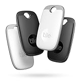 Tile Pro (2022) Bluetooth Schlüsselfinder, 4er Pack, 120m Reichweite, inkl. Community Suchfunktion, iOS & Android App, kompatibel mit Alexa & Google Home, 2x schwarz,2x weiß, Schwarz/Weiß