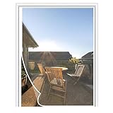 Magnetvorhang zum Insektenschutz, idealer magnetischer Fliegengitter für Balkontür, Kellertür, Terrassentür durch kinderleichte Klebemontage 95 x 215 cm Weiß
