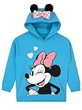 Disney Minnie Mouse Mädchen Hoodie | Sweatshirt Mädchen | Minni Maus Hoodie | Blau 110