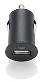 Slabo KFZ Mini Ladeadapter USB - 1A - für Archos Oxygen 57 | 63 | 70 Oxygen | 80 Oxygen | 90b Copper | 101b Oxygen | 101 Oxygen Ladegerät Auto Adapter Pkw LKW - SCHWARZ | Black