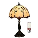 Uziqueif 12 Zoll Tiffany Tischlampen, Tiffany Lamp, Schlafzimmer Lampen Nachttisch, Wohnzimmer Dekoration Vintage Tischlamp