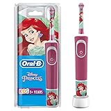 Oral-B Kids Princess Elektrische Zahnbürste/Electric Toothbrush für Kinder ab 3 Jahren, 2 Putzmodi für Zahnpflege, extra weiche Borsten, 4 Sticker, rosa (Design kann variieren)