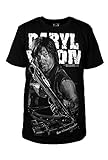 The Walking Dead Daryl Dixon T-Shirt Schwarz Baumwolle Kurzarm L