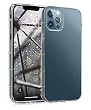 MyGadget Hülle für Apple iPhone 12 Pro Max - Crystal Clear & Stoßfeste Schutzhülle - Silikon Back Cover dünne Handyhülle Transp