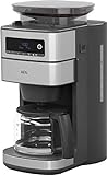 AEG CM6-1-5ST Kaffeemaschine / integriertes Mahlwerk / 3 Mahlgradeinstellungen / programmierbarer Timer / Kaffeepulver / Kaffeebohnen / Aroma / 1,25 l Glaskanne / Sicherheitsabschaltung / E