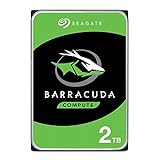 Seagate Barracuda 2TB interne Festplatte HDD, 3.5 Zoll, 7200 U/Min, 256 MB Cache, SATA 6GB/s, silber, Modellnr.: ST2000DM008