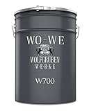 WO-WE Bodenfarbe Bodenbeschichtung Betonfarbe W700 Anthrazit Grau ähnl. RAL 7016-5L