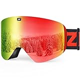 ZIONOR X11 Skibrille Magnetische Zylindrische Snowboard Schneebrille für Herren D