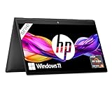 HP Envy x360 2-in-1 Laptop | 15,6' FHD-Touchscreen | AMD Ryzen 5 7530U | 16 GB DDR4 RAM | 512 GB SSD | AMD Radeon Grafik | Windows 11 Home | QWERTZ | Schw