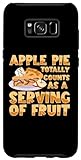 Hülle für Galaxy S8+ Bäckerei Apfelliebhaber Apfelkuchen Thanksgiving Essen Apple Day