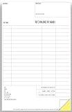 Personalisierte Rechnung selbstdurchschreibend mit farbigem Durchschlag, mit Netto- und Bruttobetrag, MwSt. uvm.n weiß/gelb, 50 Blatt X 3