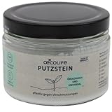 oecolife Putzstein im Glas, Universal-Stein, Reinigungsstein, Polierstein, Allzweckreiniger, Universalreiniger, biologisch abbaubar, Reiniger für Herdplatten, Grill, Ofen, Fenster & Sneak