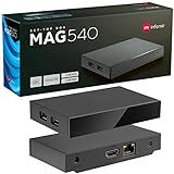MAG 540 Original Infomir & hb-digital Set Top Box 4K Media Player Receiver Internet TV UHD 60FPS 2160p@60 FPS HDMI 2.1 Unterstützung von 4K und HEVC USB3.0 ARM Cortex-A35 + HDMI-Kab