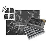 puzzleYOU: SMART Sorted® | Puzzle 1000 Teile leicht gemacht „Vektor-Illustration: Stadtplan von Karlsruhe“ – aus der Puzzle-Kollek