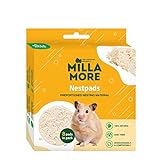 Millamore - Nistkissen - Nistmaterial - Kleine Haustiere - Nistmaterial für Hamster - Organisch und biologisch abbaubar - 8 Stück
