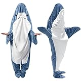 inkArts Shark Blanket Onesie - Shark Blanket Adult & Kid - Shark Blanket Hoodie Onesie - Shark Onesie Blanket, X-Large: Höhen 5'9'-6'2', 90