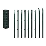 vidaXL Gitterzaun-Satz Gitterzaun Zaun Zaunset Gartenzaun Maschendraht Metallzaun Zaunsatz 10 x 1,2