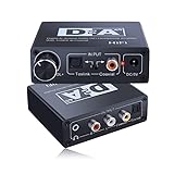 SOUTHSKY DAC Audio Wandler,Optical Toslink SPDIF zu Koax,Coaxial auf optisch Konverter Bidirektional,Digital zu Analog Cinch,3,5mm Aux,Kopfhörerverstärk