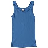 HERMKO 2800 Jungen Unterhemd aus 100% Bio-Baumwolle Knaben Tank Top, Farbe:hellblau, Größe:128