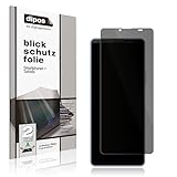 dipos 1x Blickschutzfolie kompatibel mit Sony Xperia 10 V, Anti-Shock Schutz-Folie, für die Sitznachbarn bleibt das Display schw