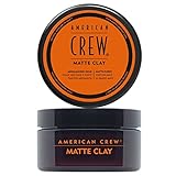 AMERICAN CREW – Matte Clay, 85 g, Stylingclay für Männer, Haarprodukt mit mittlerem bis starkem Halt, Stylingprodukt für optimale Formbarkeit, Struktur & leichten G
