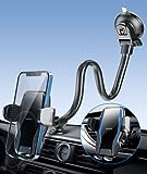 APPS2Car Handyhalterung Auto Saugnapf, Universal Kfz Handyhalterung,Smartphone Halterung Schwanenhals für Windschutzscheib Armaturenbrett Lüftung,Car Phone Holder 360 für iPhone 13/12/11 Samsung