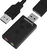 SABRENT USB auf kopfhörer | USB auf Klinke 3,5 mm | 3D Stereo USB Externe Soundkarte | Kopfhörer auf Klinke | Audio zu USB Adapter | USB soundkart konverter, for PS4, PS5, Windows und Mac (AU-DDAB)