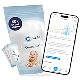 CASC Ovulationstest | 50 x Fruchtbarkeitstest für Frauen mit App - Ovulationstest 10 miu - LH Test - Kinderwunsch H