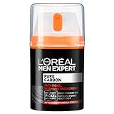 L'Oréal Men Expert Gesichtspflege für Männer, Anti-Pickel Feuchtigkeitscreme mit Vitamin B3 und vulkanischem Mineral, Pure Carbon, 1 x 50