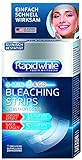 Rapid White Express Bleaching Strips, 1er Pack (8 Sachets), für weißere Zähne in 4 Tagen, sichtbare Zahnaufhellung für Zuhause, Zahnbleaching ohne Wasserstoffperox