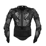 - Motorrad Ganzkörper Rüstungen - Street Motocross ATV Protektor Shirt Racing Jacke mit Rückenschutz L