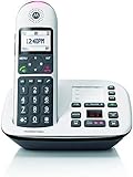 Motorola CD5011 Motorola DECT Digitales Senioren Telefon mit Anrufbeantworter, große Tasten, Lautstärkeanhebung 1,8' Bildschirm, Hörgerätekompatib