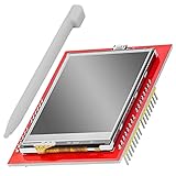 AZDelivery 2,4 Zoll TFT LCD Touch Display Shield Module SPI XPT2046 240x320 Pixel ILI9341 5V 3,3V kompatibel mit Arduino inklusive E-Book!