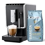Tchibo Kaffeevollautomat Esperto Latte mit Milchaufschäumfunktion, inkl. 1kg Barista Caffè Crema für Caffè Crema, Espresso, Cappuccino und Milchschaum,