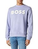 BOSS Herren Webasiccrew Sweatshirt, Light/Pastel Purple538, M