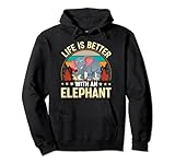 Life Is Better With An Elephant Hintergrund Wald Spielwiese Pullover H