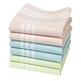 Hankiss - Taschentücher aus Bio-Baumwolle Farbe - Modell SPRING - Größe 28cm x 28cm - 6 Stück - 100% Baumwolle GOTS-Z