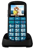 uleway Seniorenhandy mit großen Tasten und ohne Vertrag, Dual SIM Rentner GSM Senioren Handy mit SOS Notruftaste Großtastenhandy mit Ladestation-B