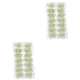 COHEALI 2 Kisten Grasschuppen plastiktisch Plastic Landschaftsmodell DIY Miniatur errötendes Dekor Züge Modelle siamesische Blumensträucher Mini-Blütentraube Puppenhaus Moos Dek