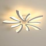 Comely LED Deckenleuchte, 50W LED Deckenlampe, 3000K Warmes Licht Flush Mount Acryl Moderne Beleuchtung mit Fernbedienung für Wohnzimmer Schlafzimmer, 71